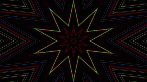 3D Abstract shining bright lines set wave,dots colorful, black background Stock-Footage 236670195