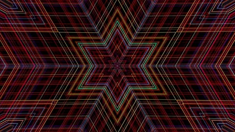 3D Abstract shining bright lines set wave,dots colorful, black background Stock-Footage 236671504