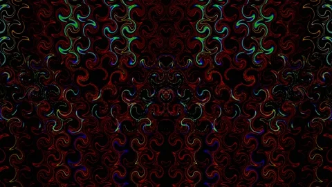 3D Abstract shining bright lines set wave,dots colorful, black background Stock-Footage 237201932