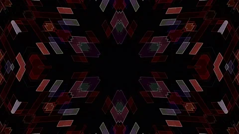 3D Abstract shining bright lines set wave,dots colorful, black background Stock-Footage 237551342