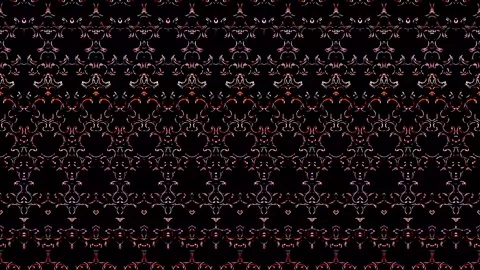 3D Abstract shining bright lines set wave,dots colorful, black background Video stock 241450931