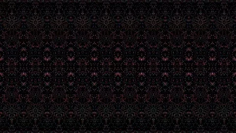 3D Abstract shining bright lines set wave,dots colorful, black background Video stock 241451607