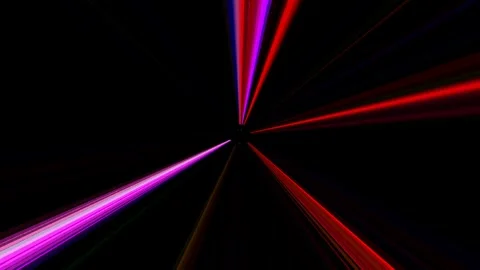 3D Abstract shining bright lines set wave,dots colorful, black background Stock Footage 241751144