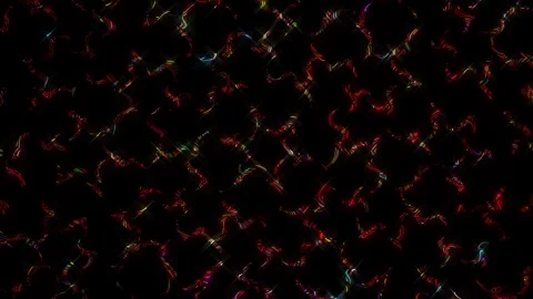 3D Abstract shining bright lines set wave,dots colorful, black background 스톡 동영상 243175029