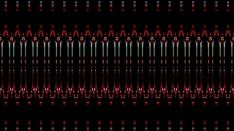 3D Abstract shining bright lines set wave,dots colorful, black background 스톡 동영상 243309955