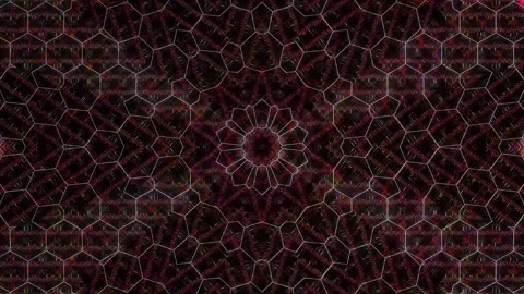 3D Abstract shining bright lines set wave,dots colorful, black background Stock Footage 243310012