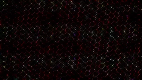 3D Abstract shining bright lines set wave,dots colorful, black background 스톡 동영상 245235462