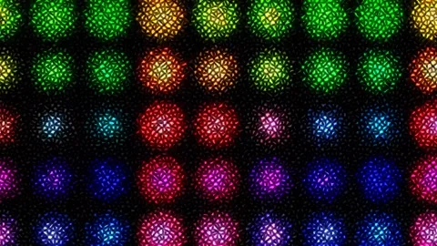 3D Abstract shining bright lines set wave,dots colorful, black background Stock-Footage 247408472