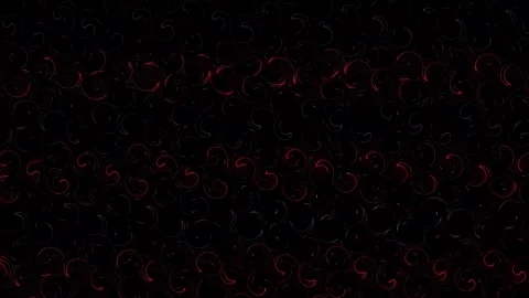 3D Abstract shining bright lines set wave,dots colorful, black background Video stock 247450712