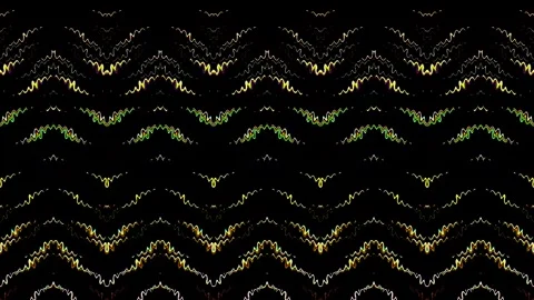 3D Abstract shining bright lines set wave,dots colorful, black background Stock-Footage 247829368