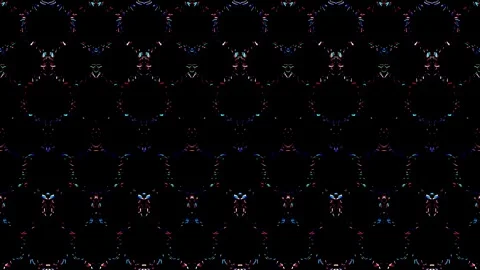 3D Abstract shining bright lines set wave,dots colorful, black background Stock-Footage 248223425