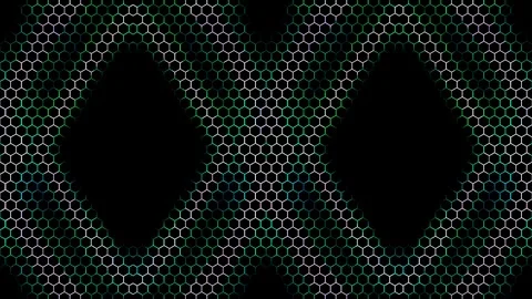 3D Abstract shining bright lines set wave,dots colorful, black background Stock Footage 248615955