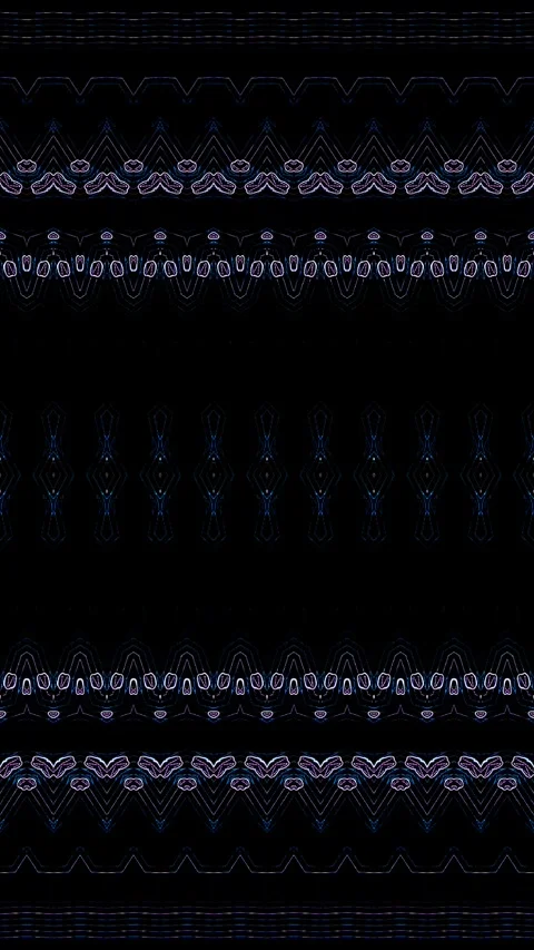 3D Abstract shining bright lines set wave,dots colorful, black background Video stock 255679551