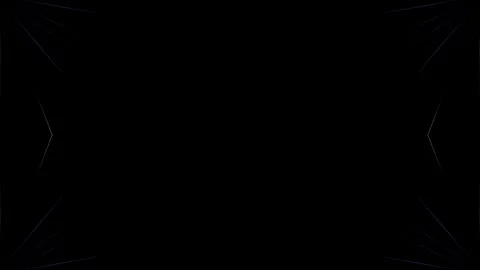 3D Abstract shining bright lines set wave,dots colorful, black background Video stock 256259146