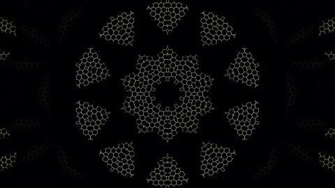 3D Abstract shining bright lines set wave,dots colorful, black background 스톡 동영상 259152056