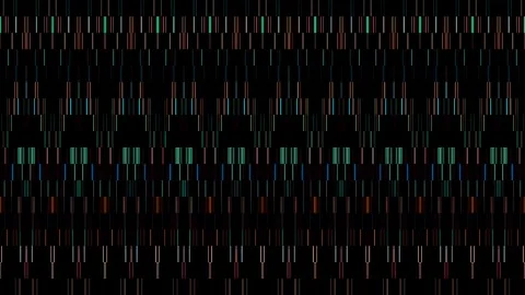 3D Abstract shining bright lines set wave,dots colorful, black background Stock-Footage 271302478
