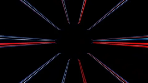 3D Abstract shining bright lines set wave,dots colorful, black background Stock-Footage 274224037