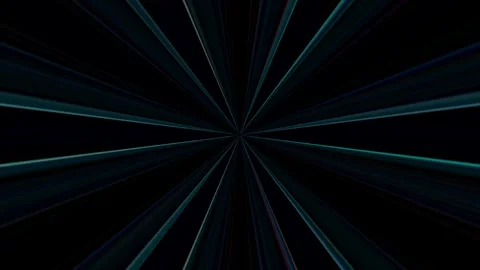 3D Abstract shining bright lines set wave,dots colorful, black background Video stock 275289013