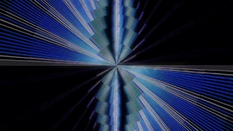 3D Abstract shining bright lines set wave,dots colorful, black background Stock Footage 298224572