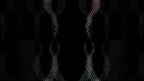 3D Abstract shining bright lines set wave,dots colorful, black background 動画素材 299315185