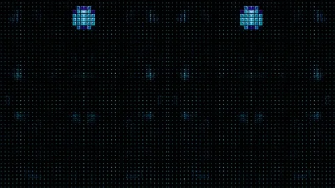 3D Abstract shining bright lines set wave,dots colorful, black background Stock-Footage 300370776