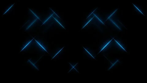 3D Abstract shining bright lines set wave,dots colorful, black background Stock-Footage 301438583