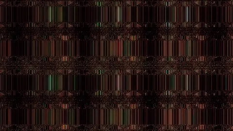 3D Abstract shining bright lines set wave,dots colorful, black background Stock Footage 306005447