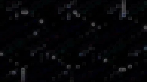 3D Abstract shining bright lines set wave,dots colorful, black background Video stock 306099216