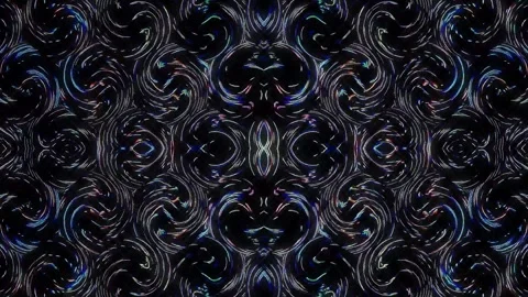 3D Abstract shining bright lines set wave,dots colorful, black background 動画素材 306857066