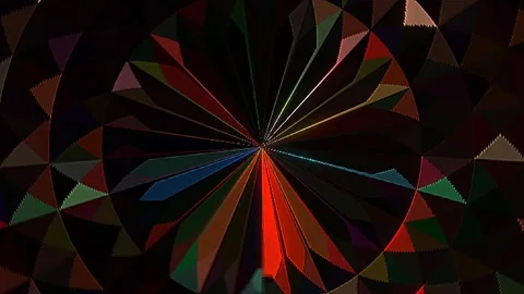 3D Abstract shining bright lines set wave,dots colorful, black background Video stock 306955520