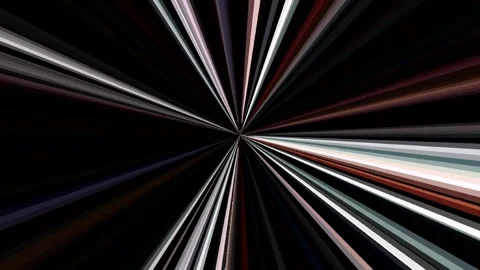3D Abstract shining bright lines set wave,dots colorful, black background Stock Footage 307035312