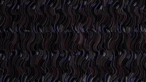 3D Abstract shining bright lines set wave,dots colorful, black background Stock-Footage 308722658