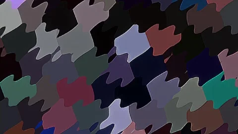 3D Abstract shining bright lines set wave,dots colorful, black background Video stock 308864034