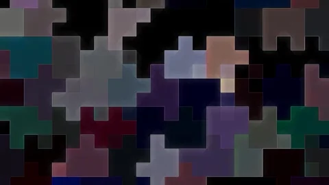 3D Abstract shining bright lines set wave,dots colorful, black background Video stock 309024665