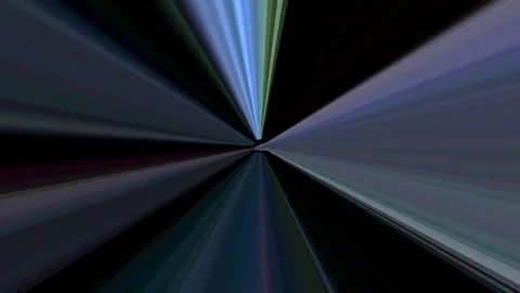 3D Abstract shining bright lines set wave,dots colorful, black background Video stock 309119191