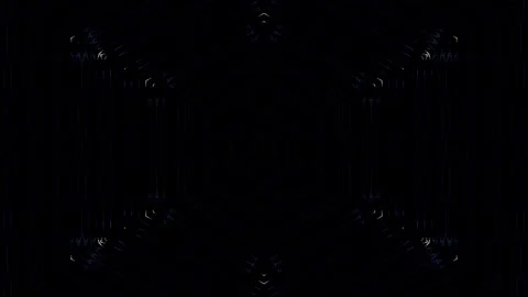 3D Abstract shining bright lines set wave,dots colorful, black background Stock-Footage 309393588