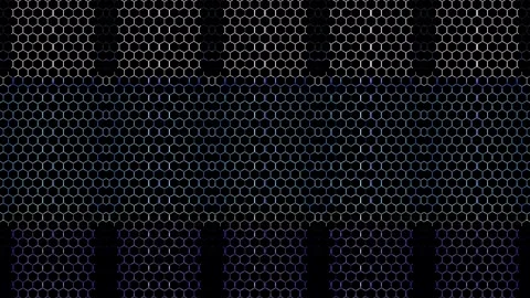 3D Abstract shining bright lines set wave,dots colorful, black background Video stock 309393734