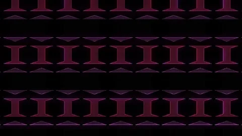 3D Abstract shining bright lines set wave,dots colorful, black background Video stock 309857658