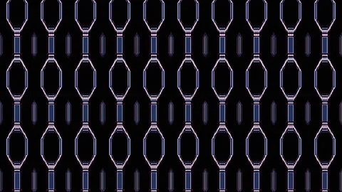 3D Abstract shining bright lines set wave,dots colorful, black background 動画素材 309857968