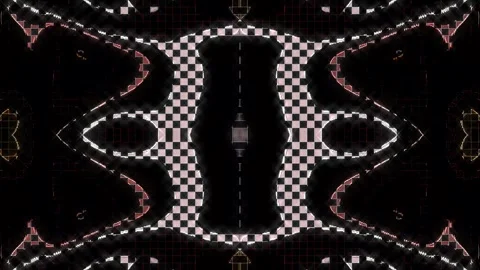 3D Abstract shining bright lines set wave,dots colorful, black background Stock-Footage 320843030