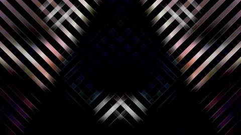 3D Abstract shining bright lines set wave,dots colorful, black background Video stock 321118428