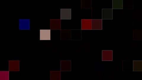 3D Abstract shining bright lines set wave,dots colorful, black background Video stock 322785293