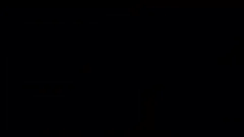 3D Abstract shining bright lines set wave,dots colorful, black background Video stock 322787120