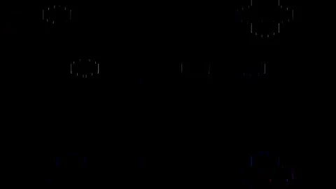 3D Abstract shining bright lines set wave,dots colorful, black background Stock Footage 325795010