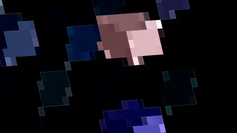 3D Abstract shining bright lines set wave,dots colorful, black background Video stock 328508698