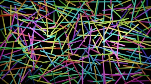 3d abstract simple geometric background with multicolor turning rectangles like Stock Footage 148962919