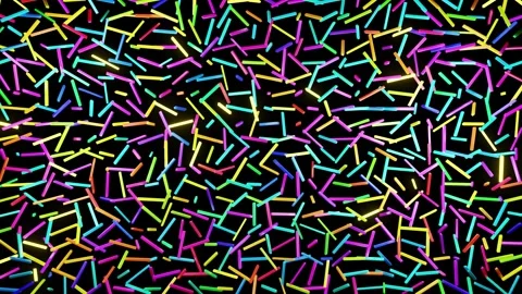 3d abstract simple geometric background with multicolor rectangles like light Stock Footage 271338823