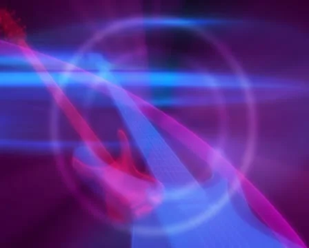 3D Abstract Spaced Out Guitars Loop Video stock 8931713