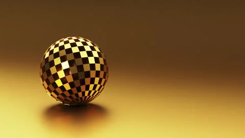 3d abstract sphere metallic geometric shape techno background Stock Footage 274068335
