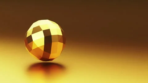 3d abstract sphere metallic geometric shape techno background Stock Footage 274068491
